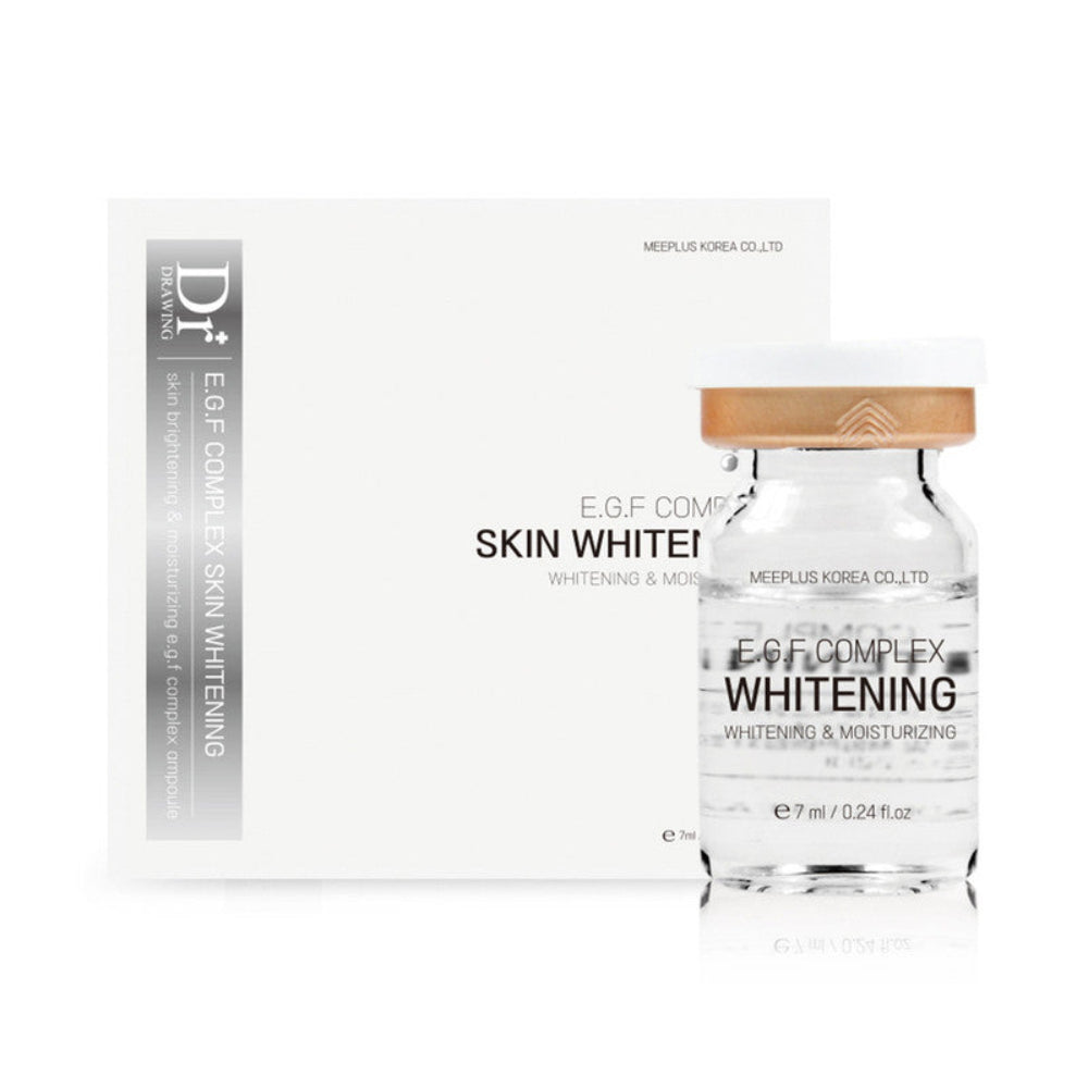 A glass ampoule bottle of EGF Complex Skin Whitening by Meiful Korea Co., Ltd.