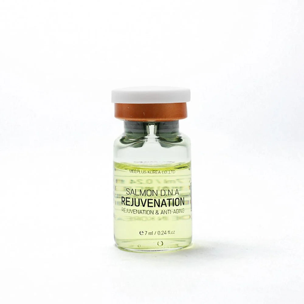 
                  
                    Vial labeled 'Salmon D.N.A Rejuvenation' on a white background
                  
                