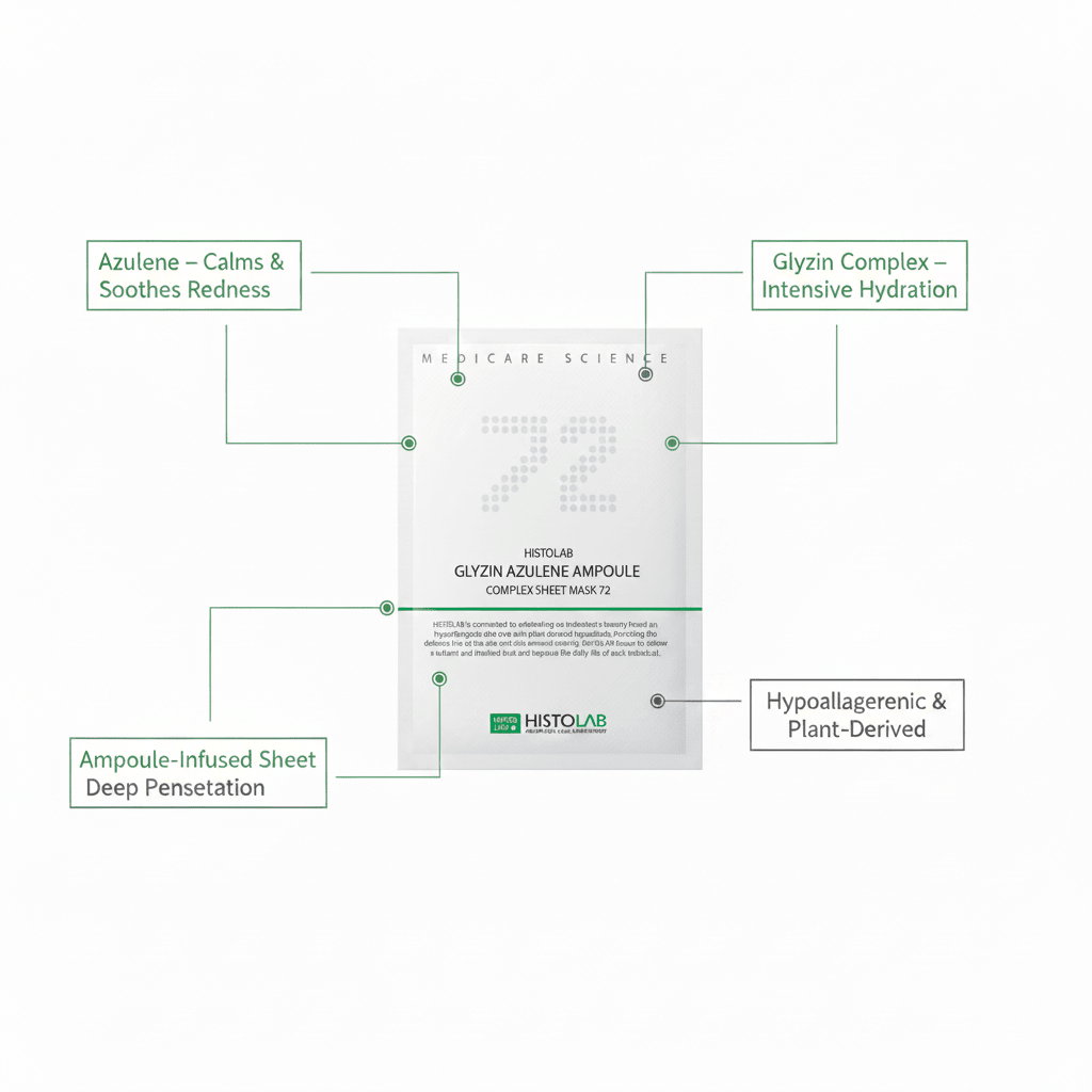 
                  
                    Histolab Glyzin Azulene Ampoule Complex Sheet Mask - SkinBay
                  
                
