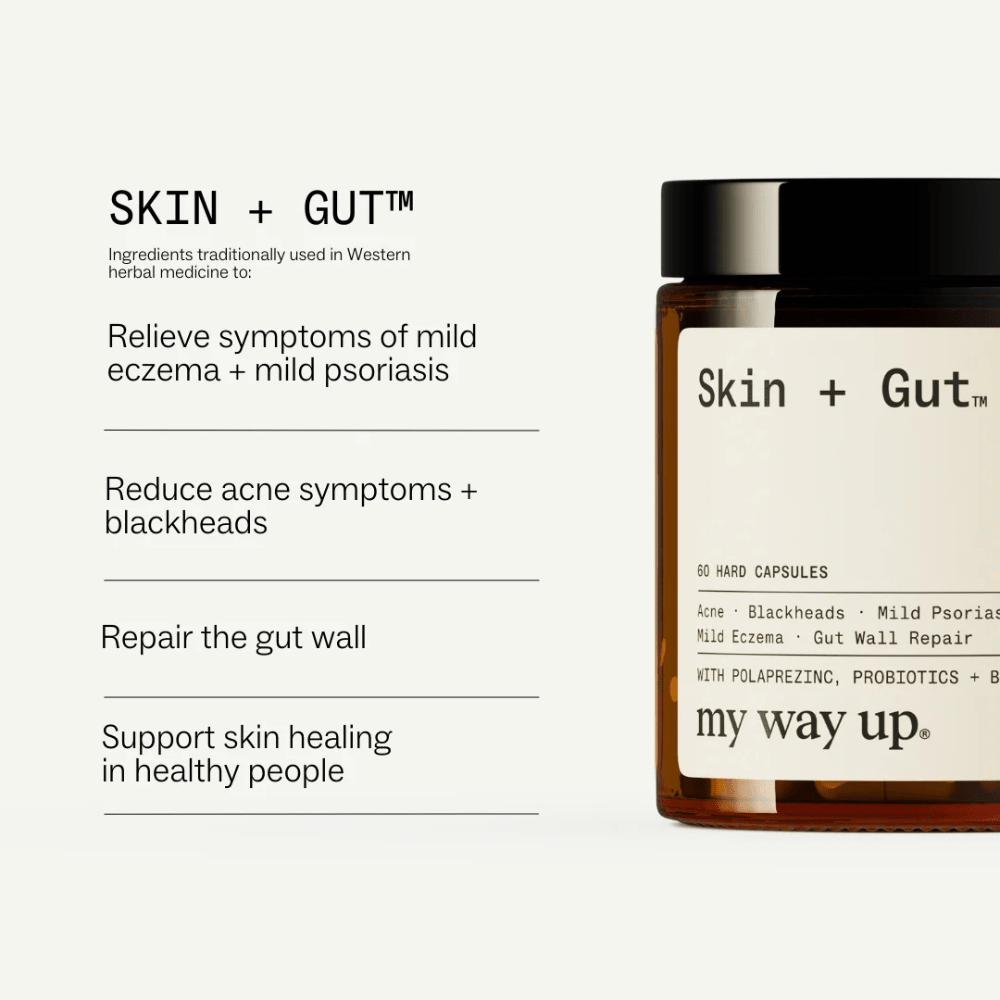 Skin + Gut™60 Capsules | My Way Up® - SkinBay