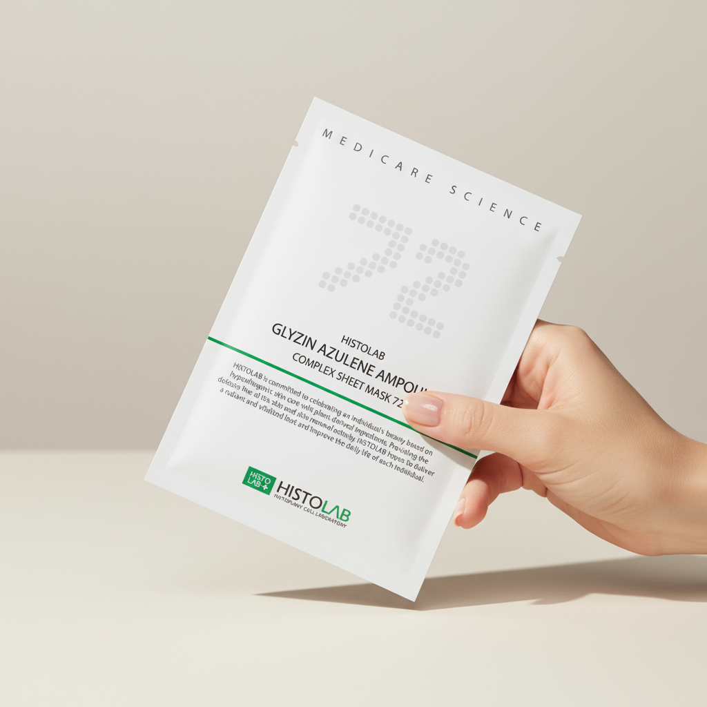 
                  
                    Woman's hand holding sheet mask
                  
                